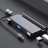 Feilx Ultra-Slim Data USB Hub, Type c Docking Station USB C HUB USB HUB to USB 3.0 HD Adapter f3 Dock RJ45 USB Splitter view 4