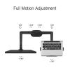 TOMYEUS Arm Mount Monitor and Laptop Mount, Gas Spring Monitor Stand Fit Two 17-32" Flat Curved Screens and 12-17" Laptop with C Clamp, Grommet Mounting Base Monitor Stand - Monitor Arm view 4
