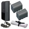 High Capacity Intelligent Batteries Compatible with JVC GY-HM150U (2 Units) + AC/DC Travel Charger view 1