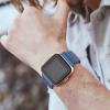 4 Pack Nylon Bands for Fitbit Versa 2 Bands for Women Men (Pure Black/Midnight Blue/Cape Code Blue/Seashell) view 4