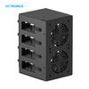 UCTRONICS for Raspberry Pi Cluster Case, Desktop Metal Rack Case, 4 Layers with 2 Cooling Fans Compatible with Raspberry Pi 5/4B and 2.5" SSD view 2