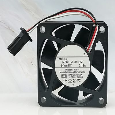 2406KL-05W-B59 24VDC 0.13A 3.12W 4600RPM 60X60X15mm 3-Wire Cooling Fan