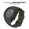 MoKo Strap Compatible with Garmin Instinct/Instinct Solar/Tactical/Instinct 2 GPS Smartwatch, 22mm Soft Silicone Sport Replacement Watch Band Wristband, Army Green view 2