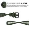 MoKo Strap Compatible with Garmin Instinct/Instinct Solar/Tactical/Instinct 2 GPS Smartwatch, 22mm Soft Silicone Sport Replacement Watch Band Wristband, Army Green view 3