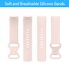 BNBIDEN [3 Pack] Sport Bands Compatible with Fitbit Charge 5 Bands Women Men, Adjustable Soft Silicone Charge 5 Wristband Strap for Fitbit Charge 5 (Gray+Light Pink+White, Large(7.1-9.1inch) view 4