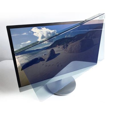 WLWLEO Universal Blue Light Blocking Computer Screen Protector Film for 17-28 inch Diagonal LED PC Monitor, Hanging Type Acrylic Anti-Scratch Protector Panel,Paste-Free,23 inch (W530H321mm)