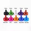 5pcs/lot M3 Knurled Colourful Aluminum Thumb Screws 5 6 8 10 12 16 20mm - 50mm Plain Head Hand Tighten Screws for Computer Case (Color : Purple, Size : 8mm) view 2