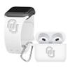AFFINITY BANDS Oklahoma Sooners Engraved Silicone Combo Package Compatible with Apple Watch and AirPods Gen 3 (38/40/41mm (42mm Series 11) White) view 1