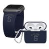 AFFINITY BANDS Syracuse Orange Engraved Silicone Combo Package Compatible with Apple Watch and AirPods Gen 3 (38/40/41mm (42mm Series 11) Navy) view 1