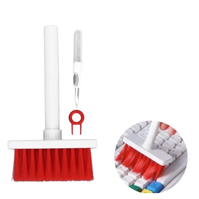 ciciglow Soft Brush Keyboard Cleaner, Computer Tool Kit, 5 in 1 Dust Cleaner Brush for Computer/Cell Phone/Earphone /PC/Laptop/Keyboard/Cameras(with Key Puller)