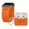 AFFINITY BANDS Oklahoma State Cowboys Engraved Silicone Combo Package Compatible with Apple Watch and AirPods Gen 3 (42/44/45/49mm (46mm Series 11) Orange) view 1