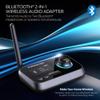 Monster Bluetooth Transmitter & Receiver, 2-in-1 Bluetooth Audio Adapter, Stream to/from NonBluetooth Devices, Stream TV to 2 Headphones, 33 ft Range, Analog & Digital, TV USB Powered, 3.5mm Aux Port view 2