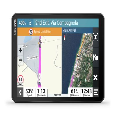 Garmin Camper 895 MT-D EU - Navigation Device with 8" Display for Motorhomes, Pre-Installed 3D Maps for Europe & South Africa, Real Time Traffic Info, Campsite Database, Black