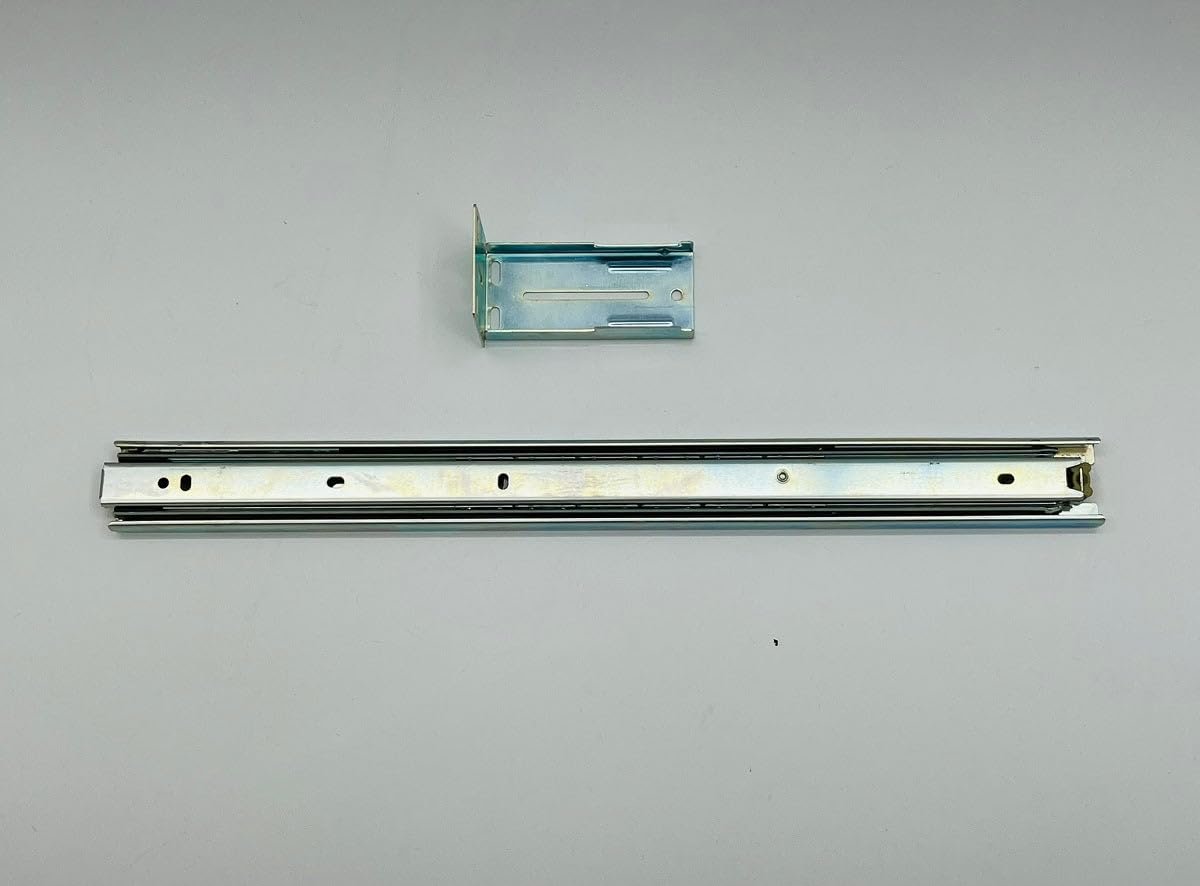 Drawer Mount Slide, Center, 14 inch, Zinc, Replacement Part