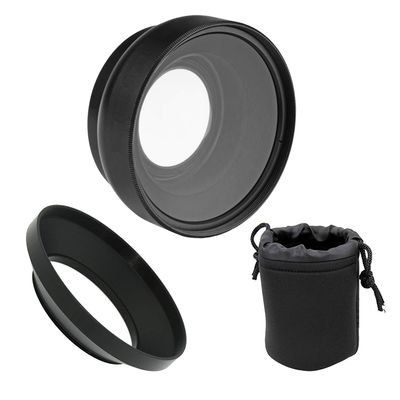 Ultra Wide Angle Lens Converter (Low Profile) Compatible with Nikon D5500 HD (Lenses w/Thread Sizes of 52, 55, 58 & 62)