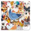 Chicken Stickers |50Pcs Hen Rooster Waterproof Vinyl Decals for Water Bottles Bicycle Laptop Refrigerator Luggage Computer Mobile Phone Skateboard Bike Dcor view 2