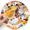 Chicken Stickers |50Pcs Hen Rooster Waterproof Vinyl Decals for Water Bottles Bicycle Laptop Refrigerator Luggage Computer Mobile Phone Skateboard Bike Dcor view 3