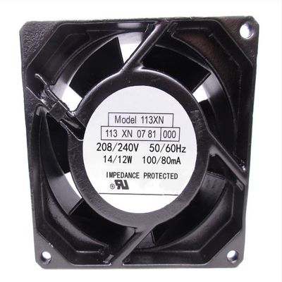 11307XN81000 208/240VAC 100/80mA 14/12W 50/60Hz 90x90x38mm Cooling Fan