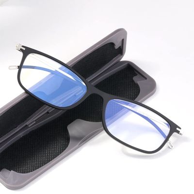 LKP Anti Blue Light Reading Glasses Lightweight Readers for Presbyopia Clear Lens Unisex Black Computer Glasses (1.0-3.0 (Color : Black, Size : 1.5)