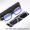 LKP Anti Blue Light Reading Glasses Lightweight Readers for Presbyopia Clear Lens Unisex Black Computer Glasses (1.0-3.0 (Color : Black, Size : 1.5) view 3