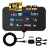 HANQ Amplified HD Digital TV Antenna Indoor for TV Support 4K 1080p Long 250+ Miles Range TV Antenna with Longer 5 Meters Coax Cable Perfect Smart HDTV Antenna for Local Channels view 1