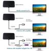 HANQ Amplified HD Digital TV Antenna Indoor for TV Support 4K 1080p Long 250+ Miles Range TV Antenna with Longer 5 Meters Coax Cable Perfect Smart HDTV Antenna for Local Channels view 3
