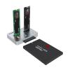AOKO M.2 Duplicator SATA to NVMe SSD Cloner Docking Staion for NVMe + M.2 NGFF and 2.5" /3.5" SATA SSD/HDD Converter and Reader Bidirectional Offline Hard Drive Cloner view 1