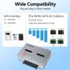AOKO M.2 Duplicator SATA to NVMe SSD Cloner Docking Staion for NVMe + M.2 NGFF and 2.5" /3.5" SATA SSD/HDD Converter and Reader Bidirectional Offline Hard Drive Cloner view 3