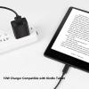 SGUUVAY 10W 6FT Fast Charger Compatible with Kindle E-Reader 2 3 4 5 6 7 8 9 10 11,Kindle Paperwhite,Scribe, Oasis,Voyage,Kindle Touch,DX,Keyboard,Kids Edition with 6FT Micro USB & USB C view 4