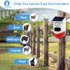 Solar Strobe Alarm Light with Motion Sensor Siren Outdoor Alarm Siren with Remote Controller 120db Sound Security Siren Light IP67 Waterproof and 4 Mode for Home,Farm,Barn,Villa,Yard(1Pack) view 2