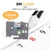 12mm 0.47 Laminated Black on White Label Tape Replacement for TZC231, Label Maker Tape for TZe 131, TZe 231, TZe 431, TZe 531, TZe 631, TZe 731(1Pcs) view 3