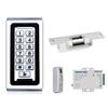 AMOCAM Door Access Control System, Zinc Alloy Password Keypad + Electric Lock + Power Supply Control + Door Exit Button Suitable for Apartment, Office, Access Control view 1