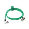 HangTon 12G 6G SDI 4K 60p Video Cable Right Angle BNC for Sony FS7 FX9 FX6 Alexa DSMC2 Camera Blackmagic SmallHD Atomos Monitor 30cm Green view 4