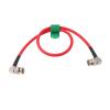 HangTon 12G 6G HD SDI Raw 4K 60fps Video Cable Right Angle to Right Angle BNC Canare LV-61S 75 ohm Coaxial Shielded for Sony FS7 FX9 FX6 Alexa DSMC2 Camera Blackmagic SmallHD Atomos Monitor (1m, Red) view 1