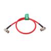 HangTon 12G 6G HD SDI Raw 4K 60fps Video Cable Right Angle to Right Angle BNC Canare LV-61S 75 ohm Coaxial Shielded for Sony FS7 FX9 FX6 Alexa DSMC2 Camera Blackmagic SmallHD Atomos Monitor (1m, Red) view 2