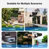 Splenssy Bullet Simulation Camera Fake Waterproof CCTV Camera Dummy Bullet Camera with Flashing Red LED Light for Driveway Garden Patio Porch,Powered by 2*AAA Batteries view 4