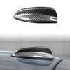 Carbon Fiber Accessories Car Roof Shark Fin Antenna Cover Radio Signal Base Sticker for Volvo XC40 XC60 XC90 S90 2015-2020 view 1