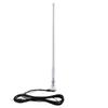 RecPro RV AM/FM Radio Rubber Mast Antenna with 72" Cable | Top or Side Mount | Flexible Rubber Antenna with Swivel Base (White) view 1
