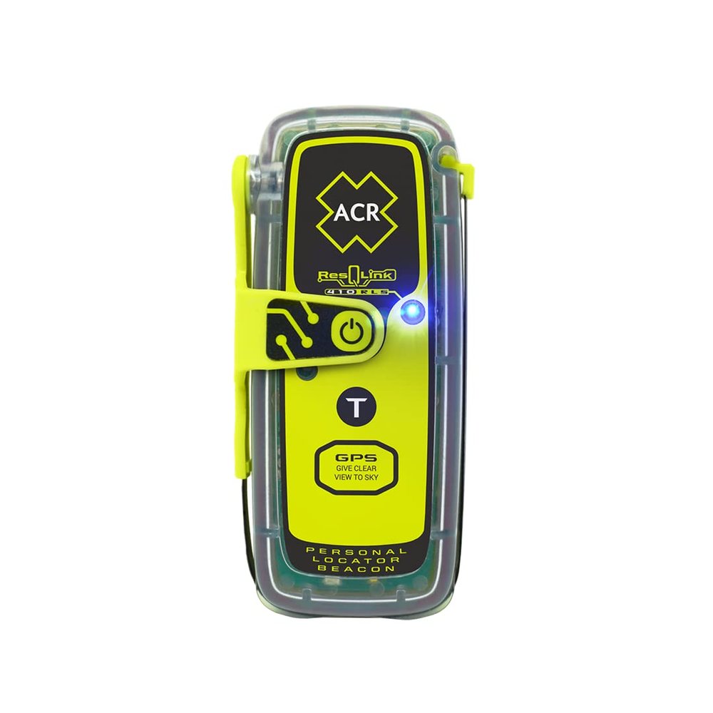 ACR ResQLink 410 RLS - SOS Personal Locator Beacon with Return Link Service GPS Global Coverage Designed to Alert Search and Rescue for Any Outdoor Emergency Ideal for Hiking Hunting Boating Fishing