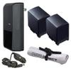 High Capacity Intelligent' Batteries (2 Units) Compatible with Canon VIXIA HF G10 + AC/DC Travel Charger view 1