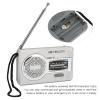 Portable AM FM Radio,Mini Emergency Weather News Handheld Radio Pocket Radio with Speaker and Headphone Jack,for Outdoor Travel Hiking Camping view 4