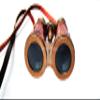 TSWO Nautical Victorian Marine Antique Brass Binocular with Leather Neckstrap, Collectibles Brass Vintage Binocular Monocular Antique Style Telescope Spyglass Gift (Red Leather) view 1