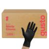 Comfy Package [Case of 1,000 Black Nitrile Gloves Disposable Latex Free, 6 Mil Extra Strength, Powder Free, Chemical Resistant, Textured Fingertips - Large view 1