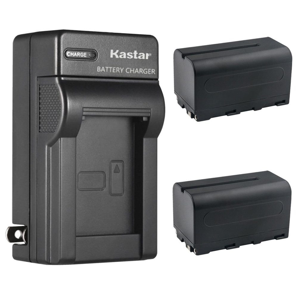Kastar 2-Pack NP-F750 / NP-F770 Battery and AC Wall Charger Replacement for FEELWORLD T7 Plus 7" Camera Field Monitor, T7 7 INCH IPS Camera Field Monitor, T756 7 INCH IPS Full HD DSLR Camera Monitor
