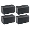 Kastar NP-F750 / NP-F770 Battery 4-Pack Replacement for FEELWORLD LUT6S 6 INCH 2600NITS HDR/3D LUT Touch Screen, LUT7 7 INCH Ultra Bright 2200NIT Touch Screen Camera DSLR Field Monitor view 1