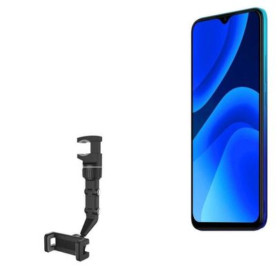 BoxWave Car Mount Compatible with BLU G51 Plus - Rearview Mirror Car Mount, Rear View Mirror Adjustable GPS Car Mount - Jet Black