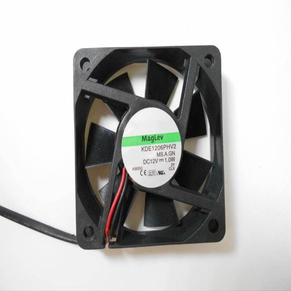 6cm 6015 12V 1.0W KDE1206PHV2 2 Wire Projector Monitor Power Quiet Fan
