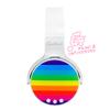 COOLBUDS Wireless Headphones | Cordless Rainbow Bluetooth Headphones for Music, Podcasts | Gaming Headset w/Built-in Mic | Rech Bluetooth Headset for Home, Car, Travel, Beach Audio (Headphones) view 3