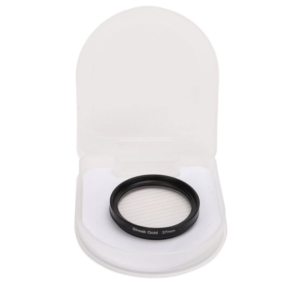 Camera Lens Filter Gold Streak Anamorphic Effect Photography Filter Accessories(37mm)