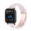 FitTurn Resin Bracelet Compatible with Hero Band III,FITVII,Donerton, Misfit Vapor,CanMixs P22, AGPTEK LW31 Band for Women Replacement Bracelet Strap Metal Stainless Steel Buckle (Pink flower) view 1